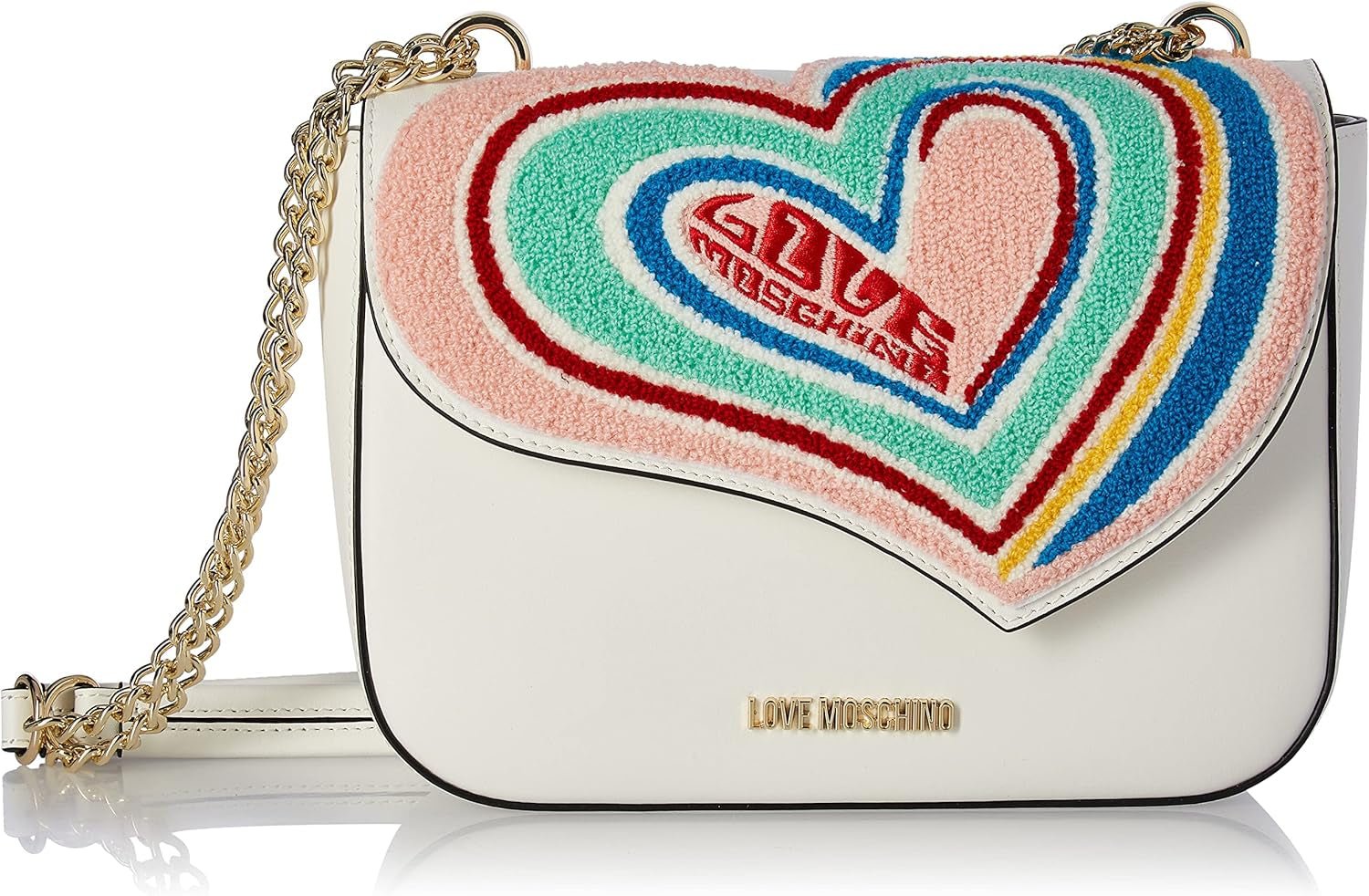 Elsker Moschino Borsa a Spalla skuldertaske Dame Tasker Naty Shop Hvid