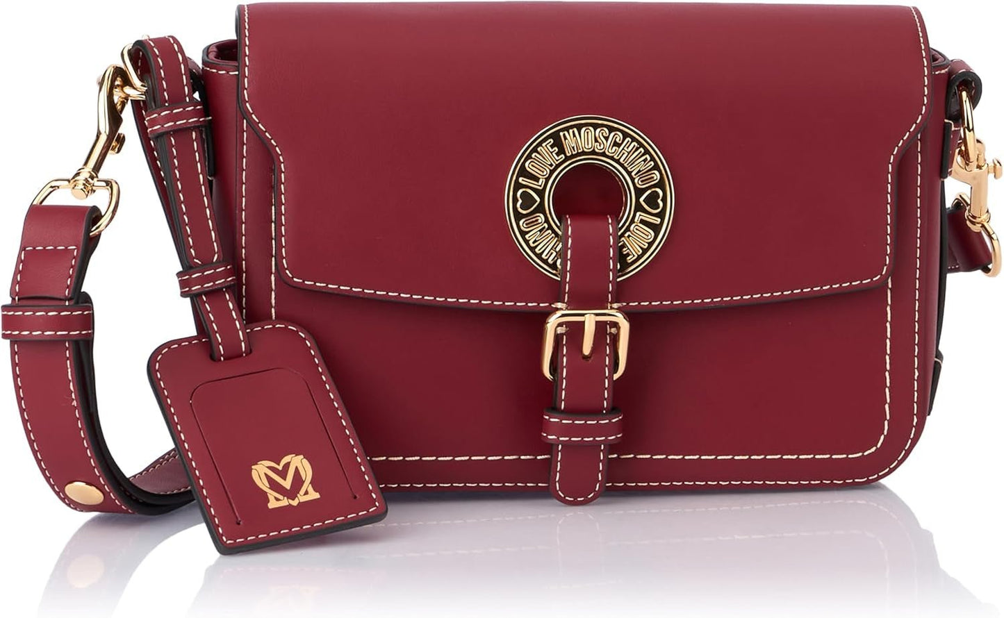 Love Moschino Skuldertaske Dame Bordeaux One Size Tasker Kvinder Naty Shop Standard titel