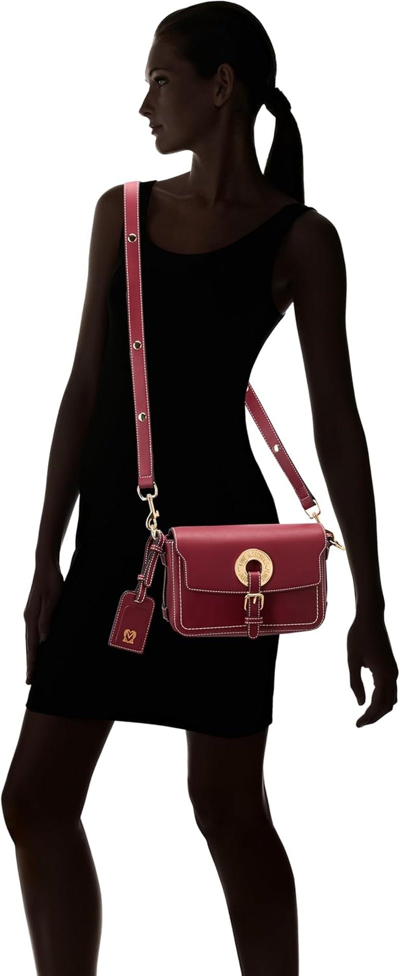 Love Moschino Skuldertaske Dame Bordeaux One Size Tasker Kvinder Naty Shop
