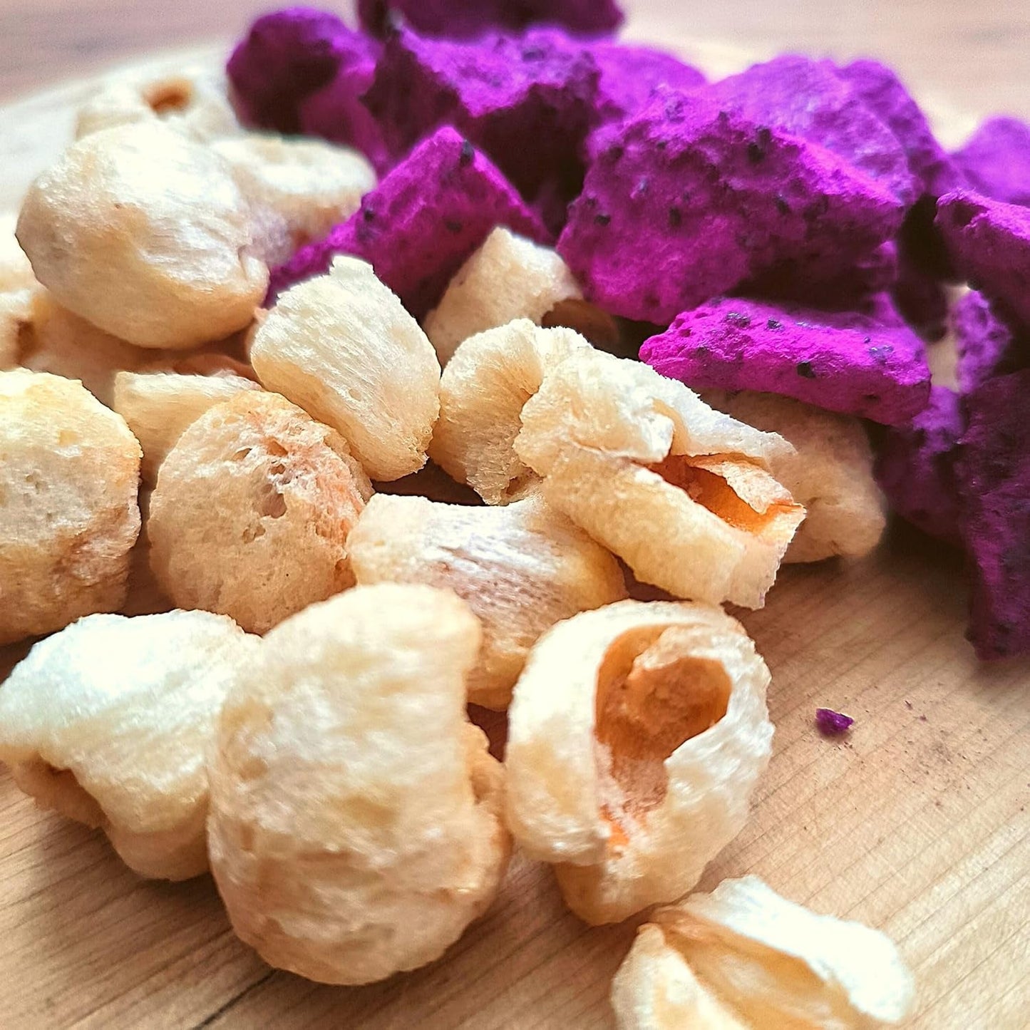 Frysetørret litchi | 100% Litchi tørret frysetørret frugt | naturligt tørret Vegansk glutenfri | Ikke litchi juice Litchi sirup | Frysetørret frugt tropisk litchi | ZingyZoo Dehydrerede produkter Naty Shop