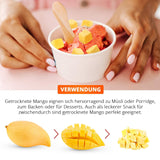 Frysetørret mango, 250 g frysetørret frugt, uden tilsætningsstoffer, frugtagtig, fremstillet i Tyskland Dehydrerede produkter Naty Shop