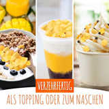 Frysetørret mango, 250 g frysetørret frugt, uden tilsætningsstoffer, frugtagtig, fremstillet i Tyskland Dehydrerede produkter Naty Shop