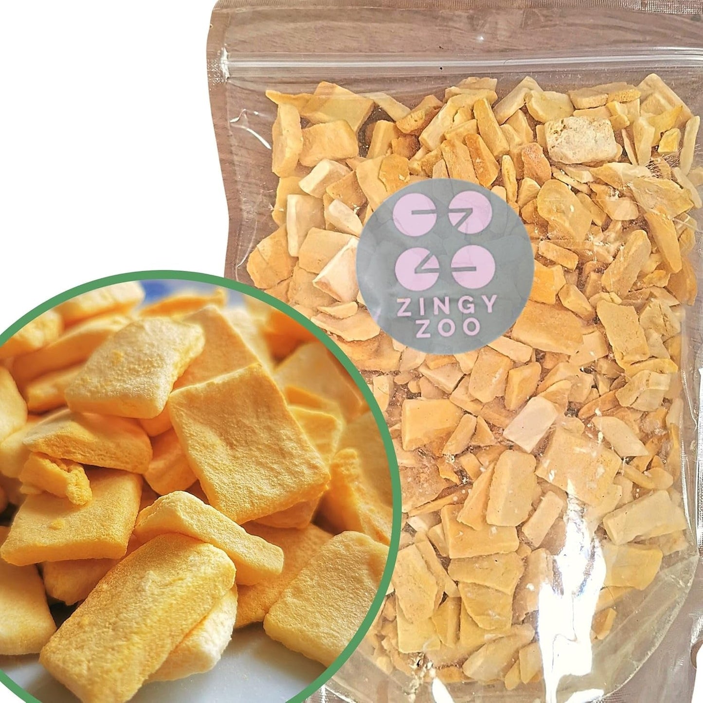 Frysetørret mango | Uden tilsat sukker Frysetørret Mango | Frysetørret mango Mango frugt Tørret mango | Tørret mango Tørret frugt uden tilsætningsstoffer | ZingyZoo tørret mango (100 g) Naty Shop Dehydrerede produkter stykker 500 g