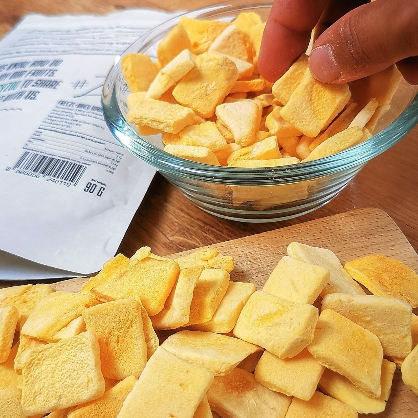 Frysetørret mango | Uden tilsat sukker Frysetørret Mango | Frysetørret mango Mango frugt Tørret mango | Tørret mango Tørret frugt uden tilsætningsstoffer | ZingyZoo tørret mango (100g) Naty Shop dehydrerede produkter