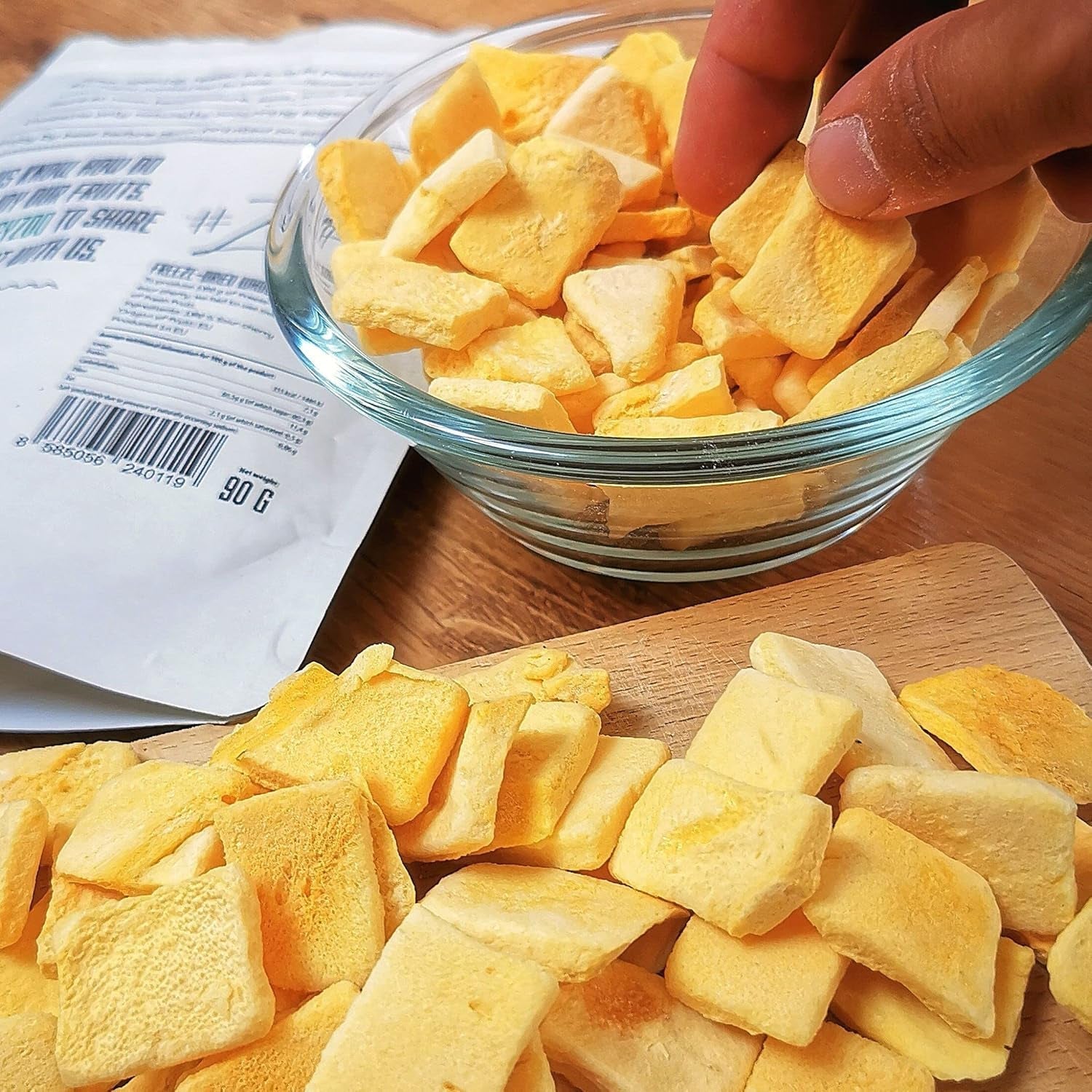 Frysetørret mango | Uden tilsat sukker Frysetørret Mango | Frysetørret mango Mango frugt Tørret mango | Tørret mango Tørret frugt uden tilsætningsstoffer | ZingyZoo tørret mango (100g) Naty Shop dehydrerede produkter