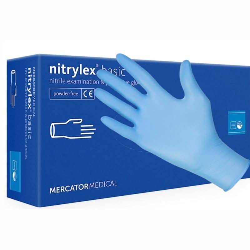 Nitrilex pudderfri blå nitrilhandsker 100 stk, str. L Nati Shop