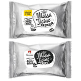 Massa Ticino Sæt 1x Hvid fondant 250g og 1x Sort fondant 250g - Premium sukkerpasta til kager, rullefondant - Perfekt til kager, modellering og dekorationer - Fondant til professionelle og amatørbagere Sukkerpasta Naty Shop Standardtitel