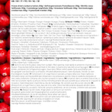 Frysetørrede tranebær uden sukker | XL 250g Frysetørrede naturlige usødede tranebær | Frysetørrede naturlige vilde frugter | Frysetørrede tranebær | ZingyZoo Dehydrerede produkter Naty Shop