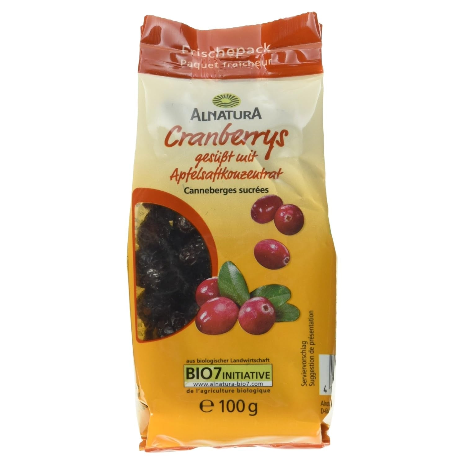 Økologiske tranebær, 100g Dehydrerede produkter Naty Shop Standard titel