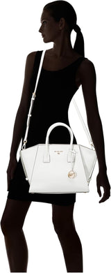 MICHAEL KORS Dame Avril LG TZ Satchel Taske, Opticwhite Dame Tasker Naty Shop