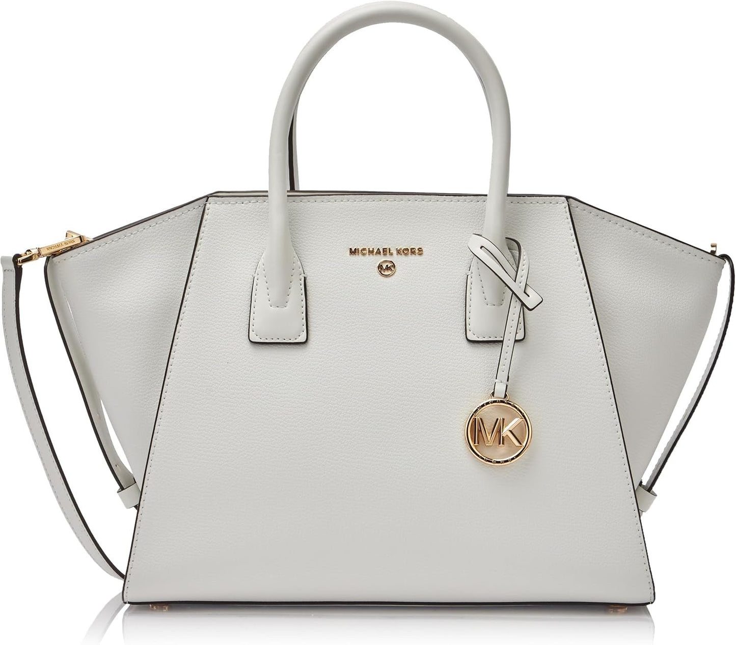 MICHAEL KORS Dame Avril LG TZ Satchel Taske, Opticwhite Dame Tasker Naty Shop Standard titel