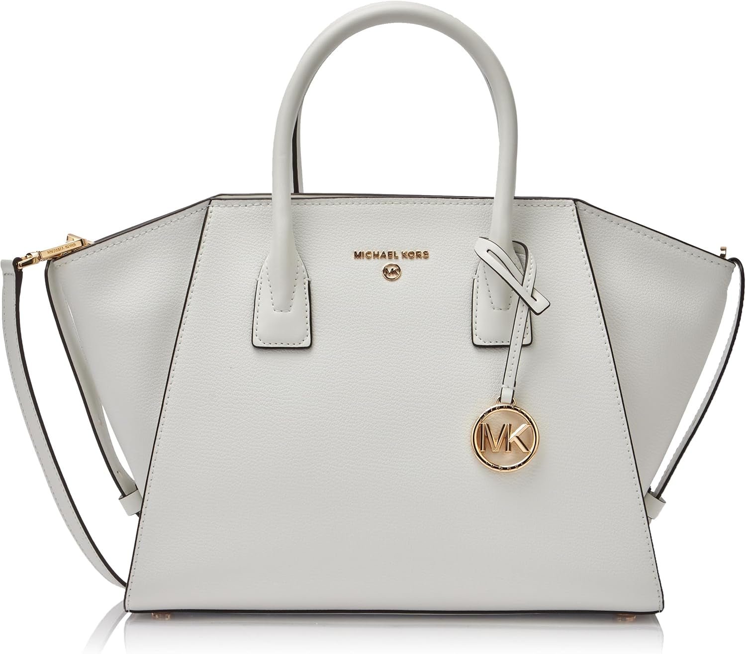 MICHAEL KORS Dame Avril LG TZ Satchel Taske, Opticwhite Dame Tasker Naty Shop Standard titel