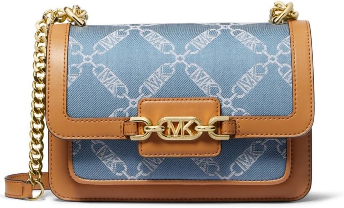 Michael Kors Naty Shop Denim skuldertaske Dame Tasker