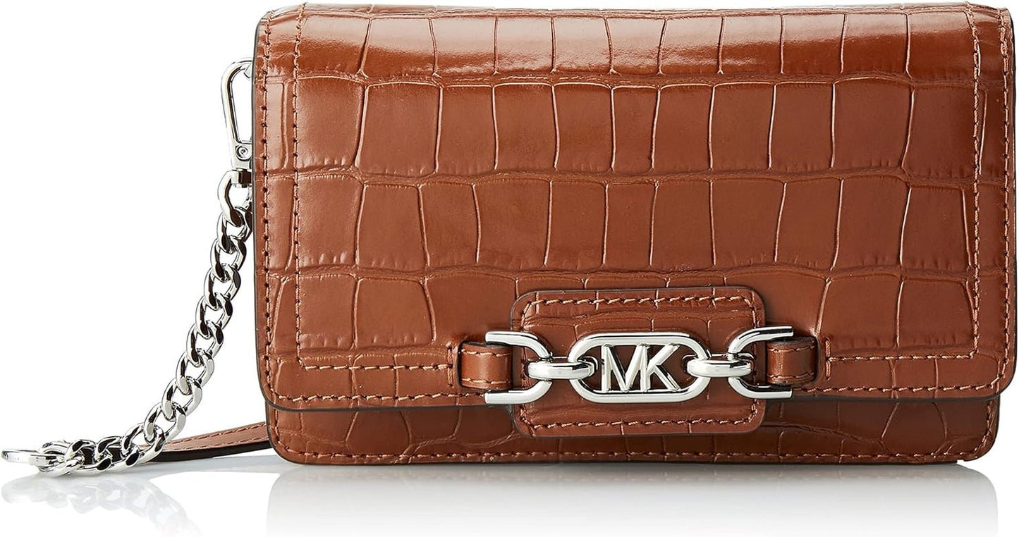 MICHAEL KORS Dame Heather Phn CHN Xbody Taske Dame Tasker Naty Shop Chestnut