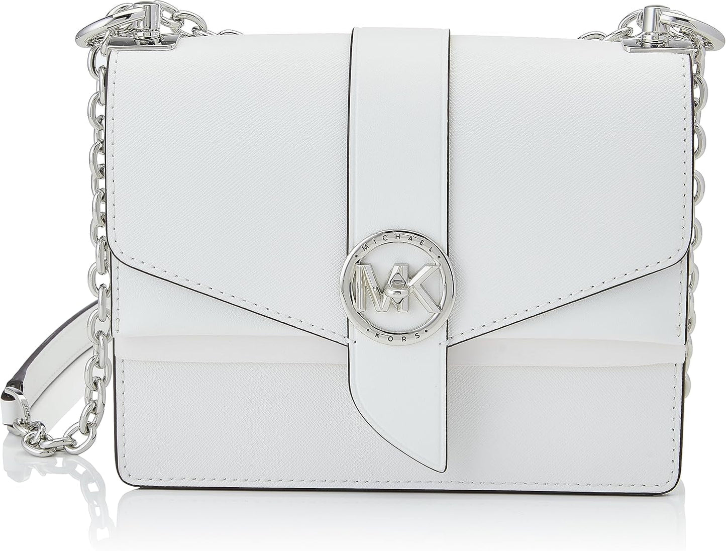 Michael Kors Greenwich Sm Conv Xbody Bag Dame Tasker Naty Shop Optisk hvid