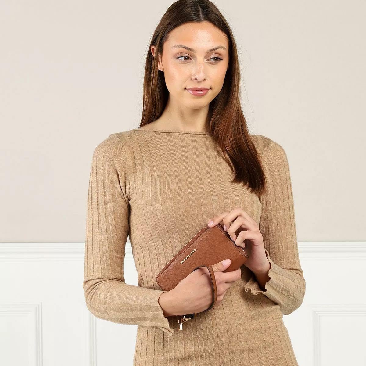 Michael Kors - Cognac Mobiltelefon Case - Dame Pung Dame Naty Shop