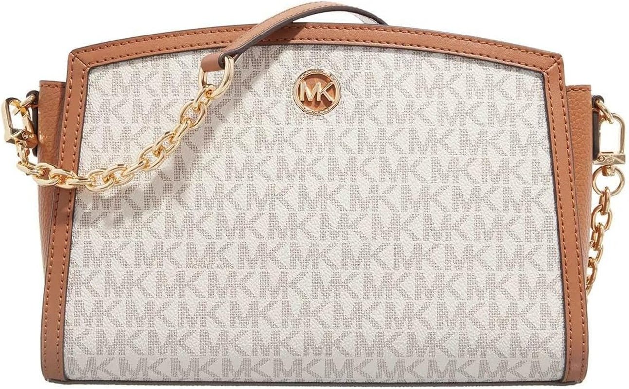 Michael Kors Dame Lg Ew Xbody Taske Dametasker Naty Shop Vanilla/Acrn