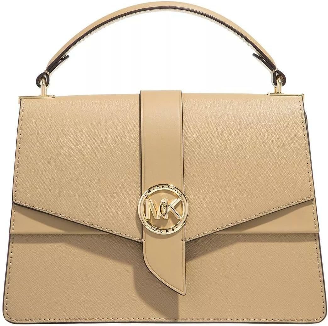 Michael Kors Dame Md Th Satchel Grøn Taske Taske Kvinder Naty Shop Camel