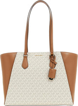 Michael Kors Lg Mf Tz Tote Håndtaske Tasker Dame Naty Shop Vanilla/Acrn