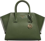 Michael Kors Lg Tz Satchel Taske Dame Tasker Naty Shop Amazon Grøn