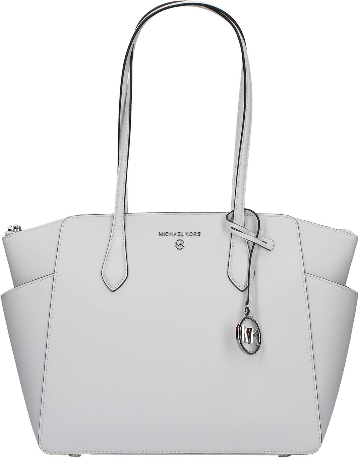 Michael Kors Marilyn Md Tz Tote Bag Dame Tasker Naty Shop Vanilla / Acorn