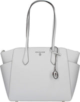 Michael Kors Marilyn Md Tz Tote Bag Dame Tasker Naty Shop Vanilla / Acorn
