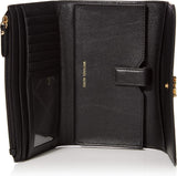 Michael Kors Pengestykker Kvindekreditkortholder, Marrón (bagage), 2,5x9,5x11,4 cm (L x H) Damepung Naty Shop