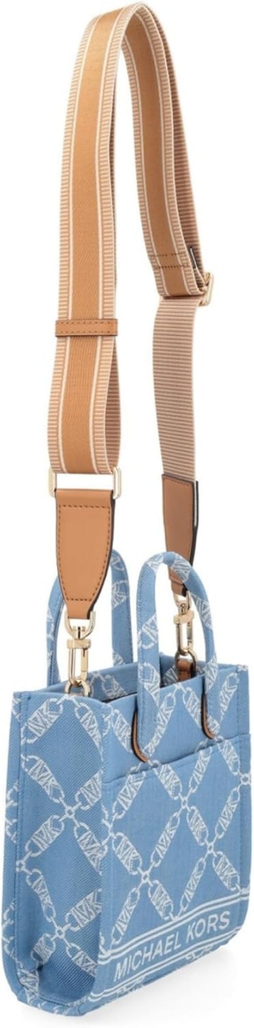 Michael Kors Dame Gigi Extra-Small Håndtaske, Blå Dametasker Naty Shop