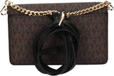 Michael Kors Dame Sm Phn CHN Xbody Taske, Brun/Blk Dametasker Naty Shop