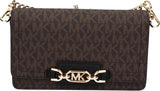 Michael Kors Dame Sm Phn CHN Xbody Taske, Brun/Blk Dame Tasker Naty Shop Standard titel