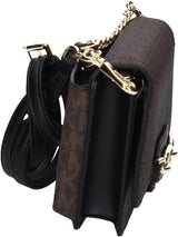 Michael Kors Dame Sm Phn CHN Xbody Taske, Brun/Blk Dametasker Naty Shop