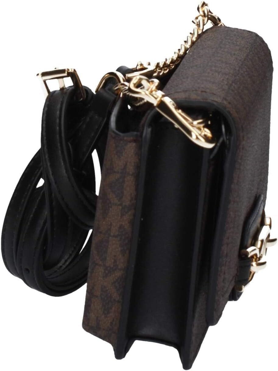 Michael Kors Dame Sm Phn CHN Xbody Taske, Brun/Blk Dametasker Naty Shop