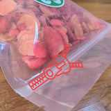 Blanding af frysetørrede frugter ErdBana XL 300g | Frysetørrede bananer + frysetørrede jordbær Frysetørrede frugtsmagesæt | Jordbær og banan frysetørret frugtblanding | ZingyZoo Dehydrerede produkter Naty Shop