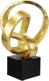 Moderne Deco Skulptur Kunst Ornamenter 3D Billede Statue Moderne Dekoration Figurer Abstrakt kunst Gaveidé, Sølv Statuetter og skulpturer Naty Shop Guld