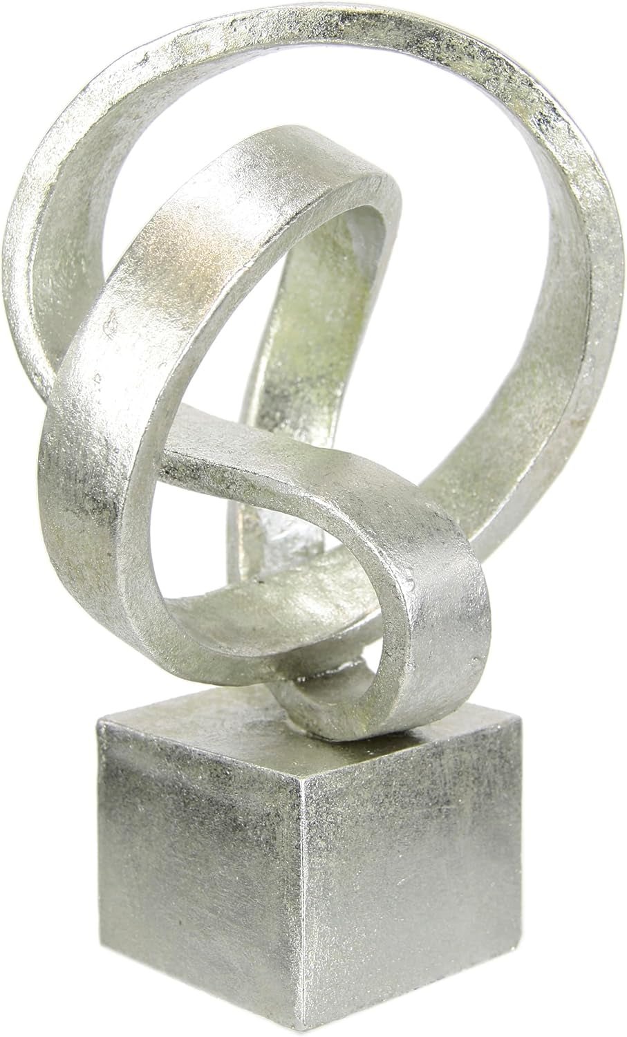Moderne Deco Skulptur Kunst Ornamenter 3D Billede Statue Moderne Decoration Figurer Abstrakt kunst Gaveidé, Sølv Statuetter og skulpturer Naty Shop sølv