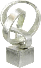 Moderne Deco Skulptur Kunst Ornamenter 3D Billede Statue Moderne Decoration Figurer Abstrakt kunst Gaveidé, Sølv Statuetter og skulpturer Naty Shop sølv