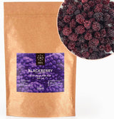 Frysetørrede brombær BRIX | Naturlige brombær, tørret 105 g | Great Taste Award for tørrede bær | Ikke-GMO, glutenfri, veganske, tilbageholdte vitaminer Naty Shop Dehydrerede produkter Standardtitel