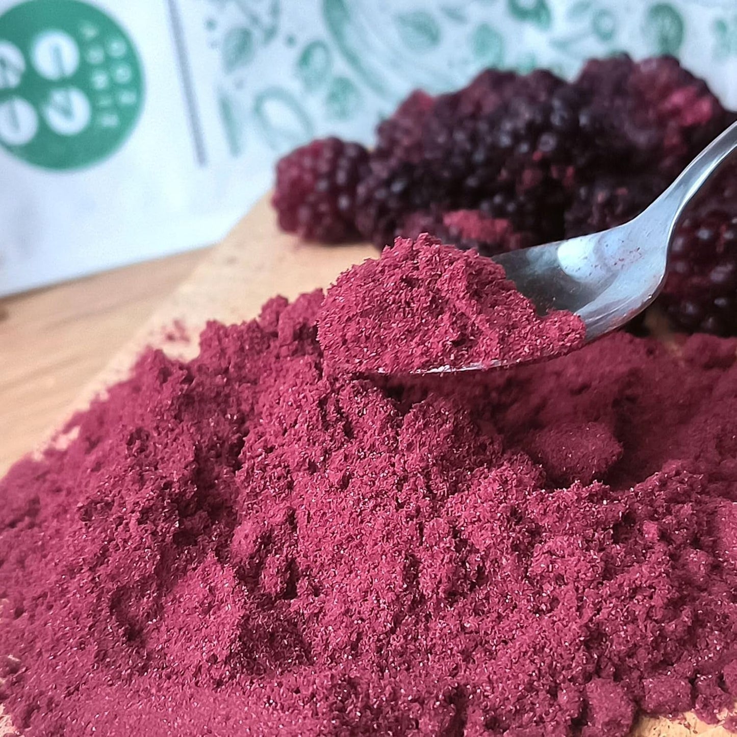 Frysetørrede brombær i pulver | 100% frysetørret frugtpulver Naturlig tørret frugt uden tilsætningsstoffer | frugtpulver Frysetørret frugt brombærpulver Dehydrerede produkter Naty Shop