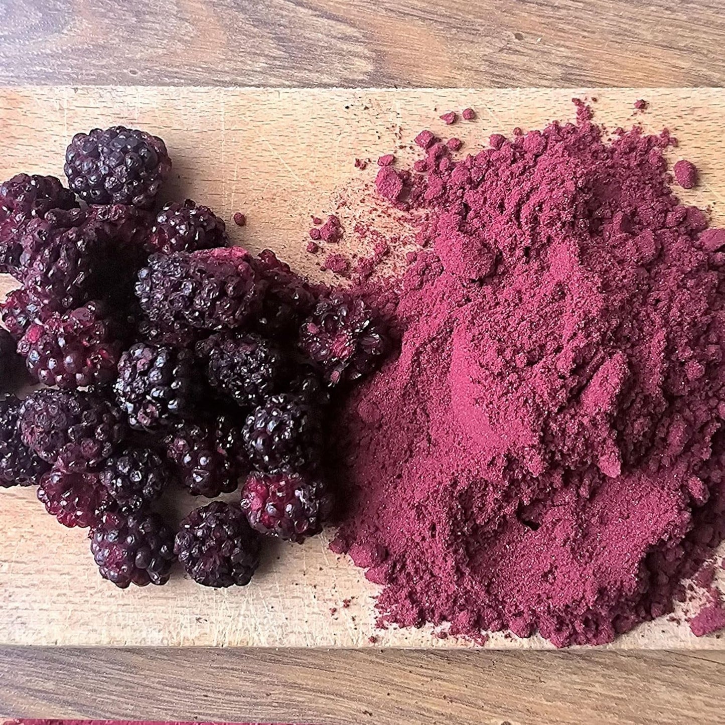 Frysetørrede brombær i pulver | 100% frysetørret frugtpulver Naturlig tørret frugt uden tilsætningsstoffer | frugtpulver Frysetørret frugt brombærpulver Dehydrerede produkter Naty Shop
