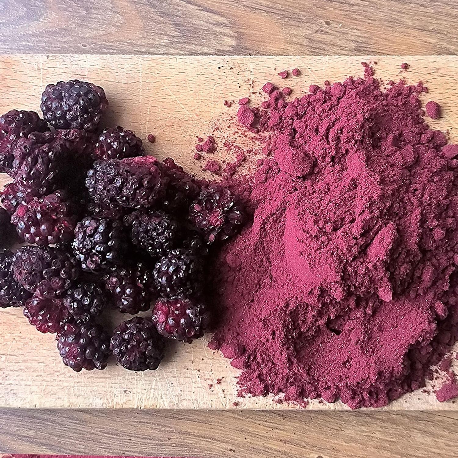 Frysetørrede brombær i pulver | 100% frysetørret frugtpulver Naturlig tørret frugt uden tilsætningsstoffer | frugtpulver Frysetørret frugt brombærpulver Dehydrerede produkter Naty Shop