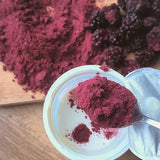 Frysetørrede brombær i pulver | 100% frysetørret frugtpulver Naturlig tørret frugt uden tilsætningsstoffer | frugtpulver Frysetørret frugt brombærpulver Dehydrerede produkter Naty Shop