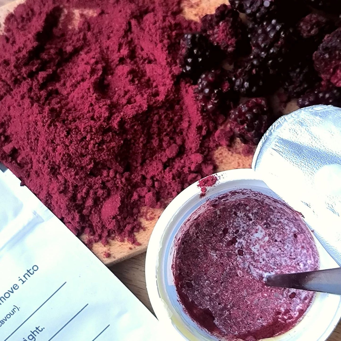 Frysetørrede brombær i pulver | 100% frysetørret frugtpulver Naturlig tørret frugt uden tilsætningsstoffer | frugtpulver Frysetørret frugt brombærpulver Dehydrerede produkter Naty Shop