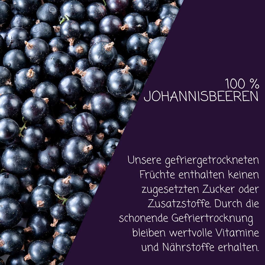 myfruits solbær, frysetørret frugt, 100g, uden tilsætningsstoffer, 100% solbær, frysetørret og tørret frugt til mysli eller grød... Tørrede produkter Naty Shop