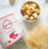 myfruits litchi, frysetørret, 80g, uden tilsætningsstoffer, 100% frugt, frysetørret frugt og tørret frugt Dehydrerede produkter Naty Shop