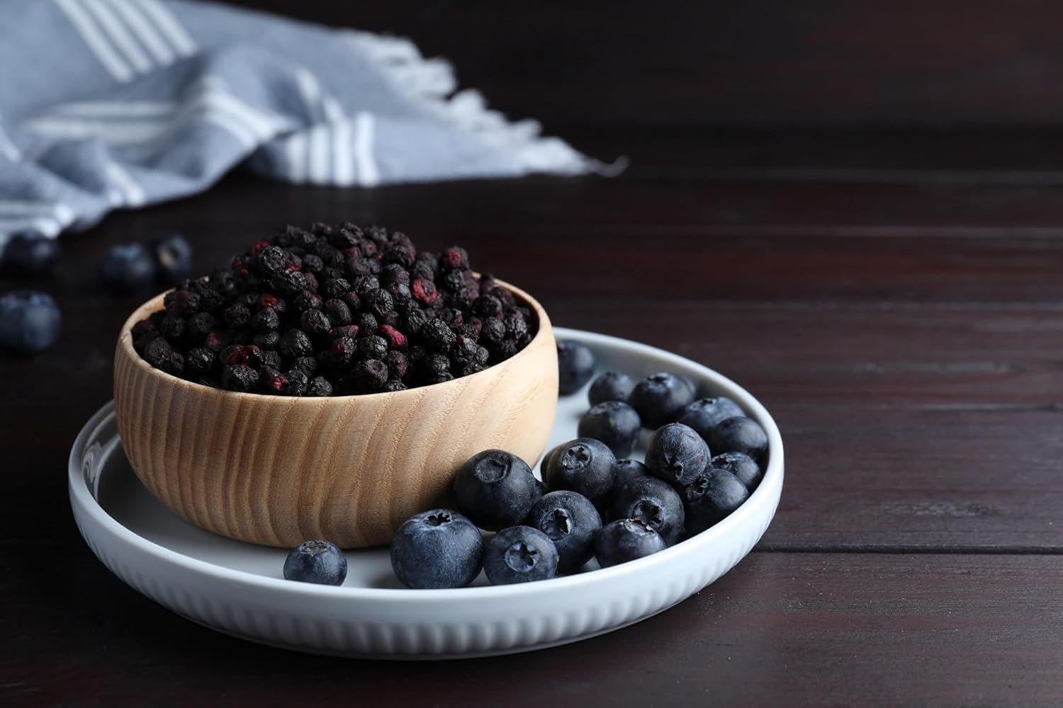 Mynatura økologiske frysetørrede vilde blåbær I Blåbær I Frugt I Bær I Naturprodukt I Økologisk kvalitet I Taske (1x 200g) Tørrede produkter Naty Shop