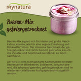 Mynatura Farverig blanding af frysetørrede bær I Frugtblanding I Hindbær I Solbær I Jordbær I Frugtsnacks I Vegansk I 350g Dehydrerede produkter Naty Shop