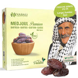 NABALI FAIRKOST FOR ALLE Dadler Medjool Medjoul fra Palæstina - 100% naturlig vegansk aromatisk traditionel frisk og orientalsk I uden konserveringsmidler 5 kg (1 pakke), Små/Mellem Dehydrerede produkter Naty Shop 5 kg (1 pakke), Large/Jumbo
