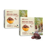 NABALI FAIRKOST FOR ALLE Medjoul - Medjool Dates Choice I - 100% naturlig aromatisk frisk orientalsk blød I sød som honning og karamelliseret I Oprindelse: Palæstina I (1x1KG) Dehydrerede produkter Naty Shop 2 kg (1 pakke)