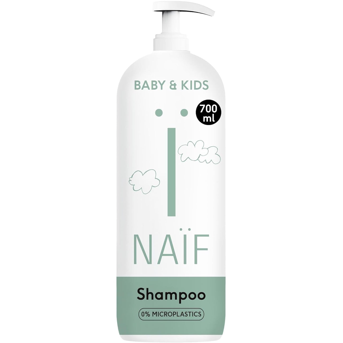 Naïf - Plejeshampoo - til babyer og børn - Babyshampoo med naturlige ingredienser - 100% vegansk - 0% SLES - Uden mikroplast, silikoner og parabener - 200 ml Børn - Bad og hudpleje Naty Shop Xl
