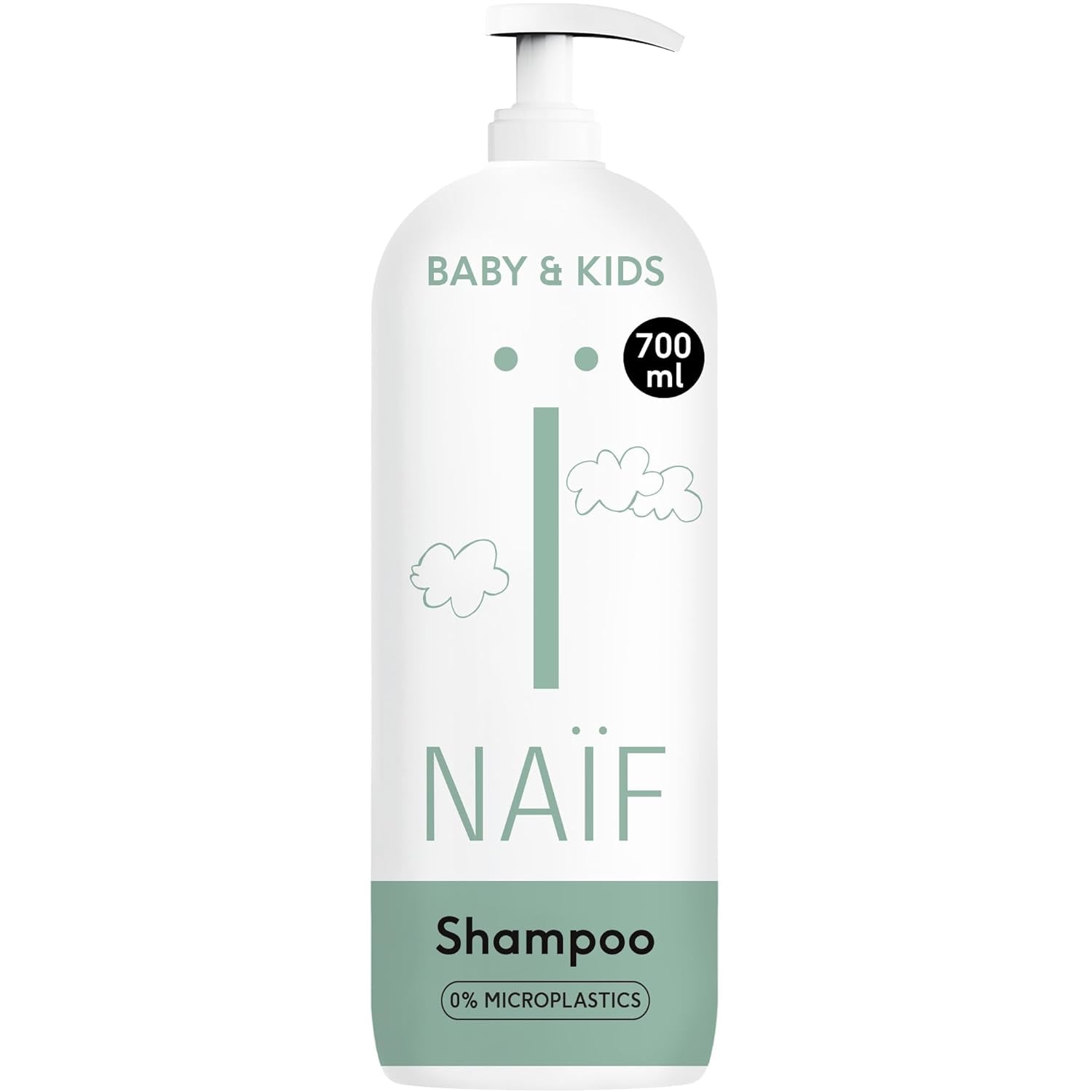 Naïf - Plejeshampoo - til babyer og børn - Babyshampoo med naturlige ingredienser - 100% vegansk - 0% SLES - Uden mikroplast, silikoner og parabener - 200 ml Børn - Bad og hudpleje Naty Shop Xl
